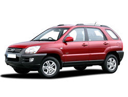 Автомобильные чехлы для Kia Sportage с 2004-2008 г.в. пассажирское сидение складывается под столик