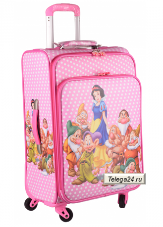 Детский чемодан на 4 колесах Белоснежка и семь гномов / Snow White