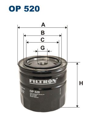 Фильтр масленный Filtron OP520 ВАЗ 2101-2107/ Москвич