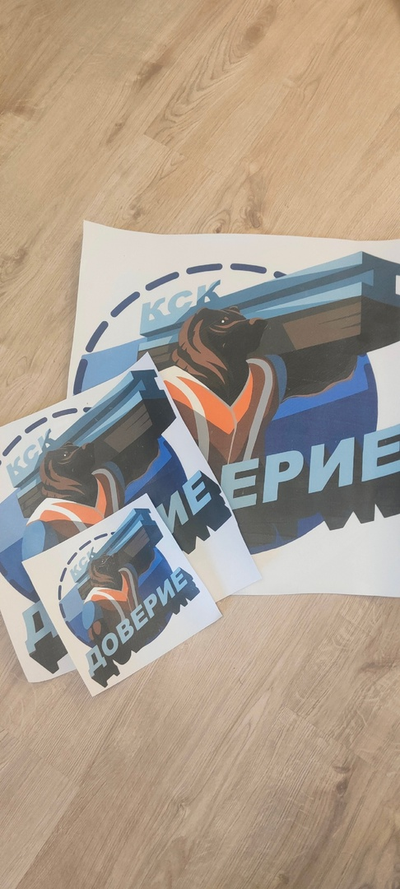 Печать на самоклейке (оракал, oradget, dls и т.д.)