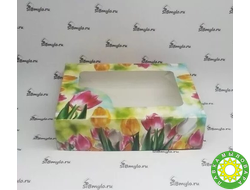 Коробка для мыла "Тюльпаны", 15х11х4см.