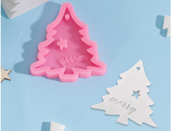 Молд силиконовый 10х9,5х1 см "Рождественская ёлка"