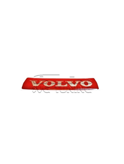 Наклейка на эмблему решётки радиатора Volvo XC60, красная