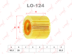 Фильтр масляный lynx LO-124