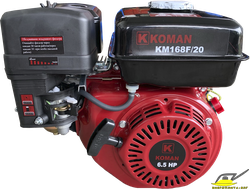Бензиновый 4-х тактный двигатель Koman KM168F/20