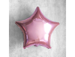 Фольгированный шар звезда "Розовый"