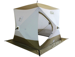 Палатка зимняя куб СЛЕДОПЫТ "Premium" (2,1х2,1м), 4-местная, 3-слойная