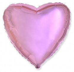Шар (18&#039;&#039;/46 см) Сердце, Светло-розовый, 1 шт