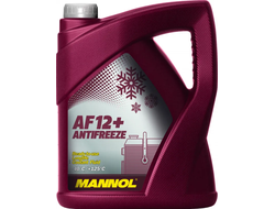 Долговременный антифриз MANNOL Antifreeze Longlife AF12+, G12+, готовый - 5 л. (красный, до — 40°С) (2039)