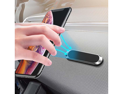 Автомобильный держатель (металл, на магните) (серебро) F6