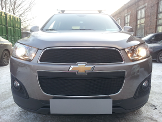 Оригинальная защита радиатора Chevrolet Captiva 2013- рестайлинг (2 части)