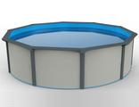 Морозоустойчивый бассейн Poolmagic размер 4.6x1.3 м круглый White Basic