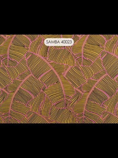 Samba, вискозная портьера с тропической темой узора