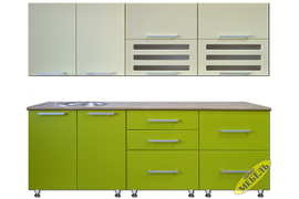 Набор корпусной мебели для кухни 81
Корпус: ЛДСП, фасады: МДФ. Размер: 2м.