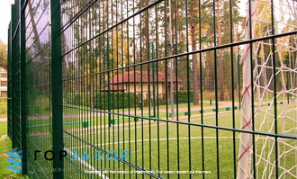 2Д забор из прутка 6мм в цинке и полимерном покрытии