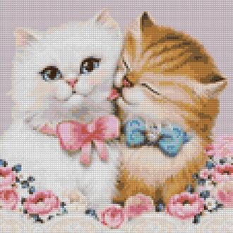 Влюбленные котята AMT189-3030 (алмазная мозаика) mgm-mk Влюбленные котята AMT189-3030 (алмазная мозаика) mgm-mk
