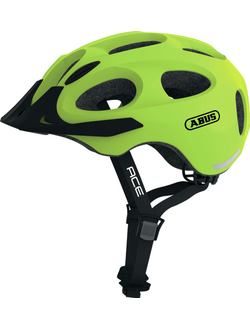 Шлем велосипедный ABUS Youn-I-Ace с LED фонариком, жёлтый