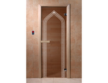 Дверь DoorWood АРКА 190*70 (бронза матовая, 8 мм, 3 петли)