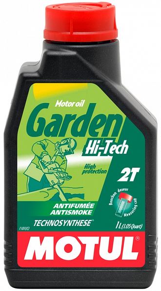 Масло моторное для сад. техники Motul Garden 2T Hi-Tech полусинтетическое 1 л.