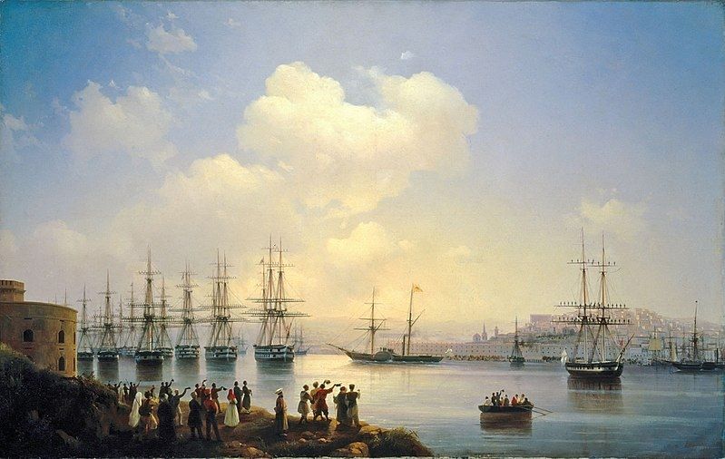 И.К. Айвазовский. Русская эскадра на Севастопольском рейде. 1846 год