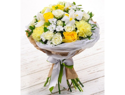Букет цветов "Лимонный сорбет"