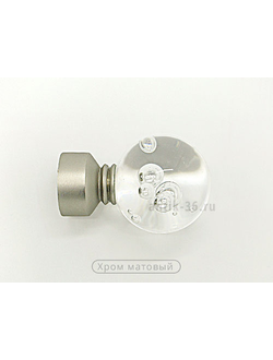 Шар "Стекло". Наконечник для металлических карнизов. 16 мм