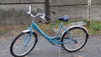 Велосипед 26&quot; FORWARD SEVILLA 3.0 (рама ст. 18.5&quot;, 3ск, складной) синий/серый RBKW0RN63002