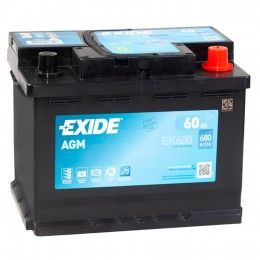 EXIDE AGM 60Ah 680A EK600