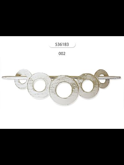 "Кольца" металлическая заколка-подхват для штор. Арт. 536183