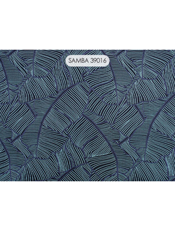 Samba, вискозная портьера с тропической темой узора