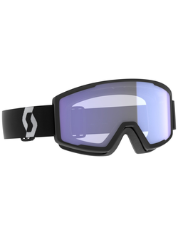 Очки-маска горнолыжные SCOTT Factor pro mineral black/white/AMP illuminator blue chrome S1 ES283567-7641342