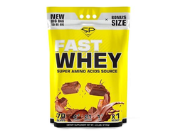 (Steel Power) Fast Whey Protein - (2,1 кг) - (Шоколад-Нуга-Карамель)