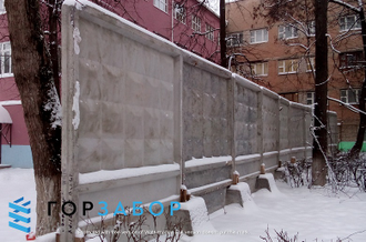 Бетонный забор с установкой купить от производителя в Москве