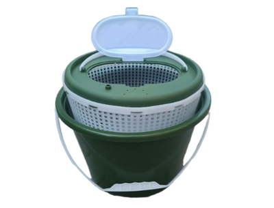 Кан для живца 12 л. (ведро, вкладыш-сетка)