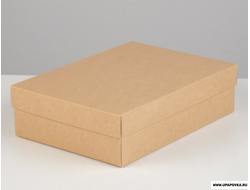 Коробка крышка-дно 21 x 15 x 5 см Бурый