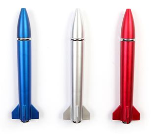 Ручка шариковая-прикол, «Ракета», с фонариком, цвета разные