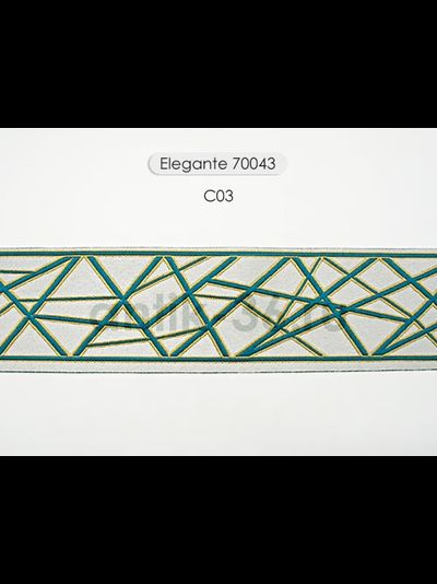 Арт. 70043, серия Elegante. Жаккардовая тесьма с футуристическим дизайном