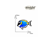 Рыбка сине-желтая - Брошь/значок - 703