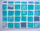 Пленка с рисунком для бассейна &quot;Мозаика размытая&quot; ширина 1.65 м, Haogenplast (цвет SNAPIR 3)