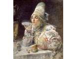 За чаем, по мотивам картины Маковского К.Е. (алмазная мозаика) mz-ml-my avmn