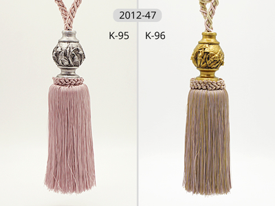 Арт. 2012-47 New. Кисти для штор с цветочным декором, 85 см