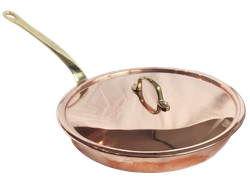 Медная сковорода с крышкой (CopperCrafts) Португалия арт.5116-Т