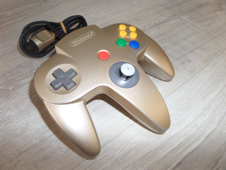 Контроллер для Nintendo N64  (Оригинал) (Золотой)