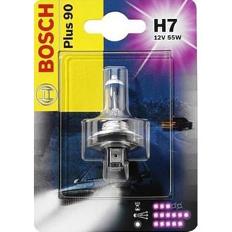 Лампа BOSCH H7 Plus 90 12V 55W блистер 1 шт.