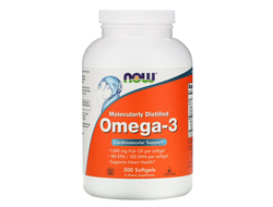 (NOW) Omega-3 1000 mg - (500 капс)
