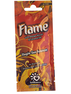 Flame с нектаром манго, бронзаторами и тингл-эффектом саше 15мл(крем для загара в солярии) артикул 501039
