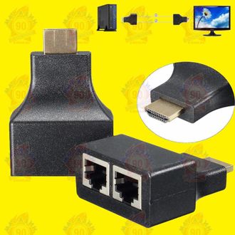 HDMI-2x RJ45, переходник адаптер (PC/PS3/Full HD/3D/Blu-Ray)