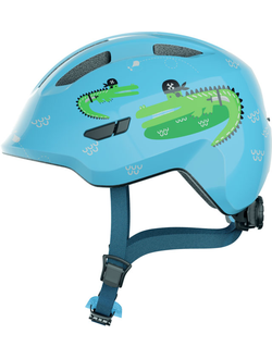 Шлем велосипедный ABUS Smiley 3.0 детский, голубой с крокодилами