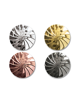 Круглые магнитики для штор металлик: серебро, золото, медь, оникс