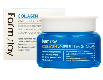 Крем с Коллагеном Увлажняющий FarmStay Collagen Water Full Moist Cream, 100 мл. 001338